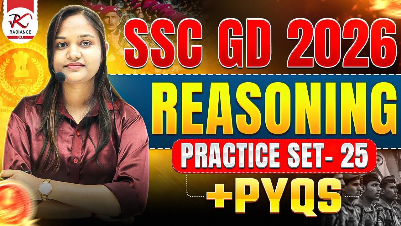 SSC GD Reasoning 2026🔥| Practice Set 25 | Reasoning PYQs | 