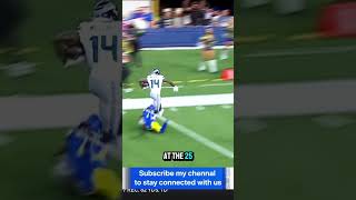 Dk metcalf with a big catch and run #fastest #nfl #shorts #explore #verticalkilometer #fleetfeet
