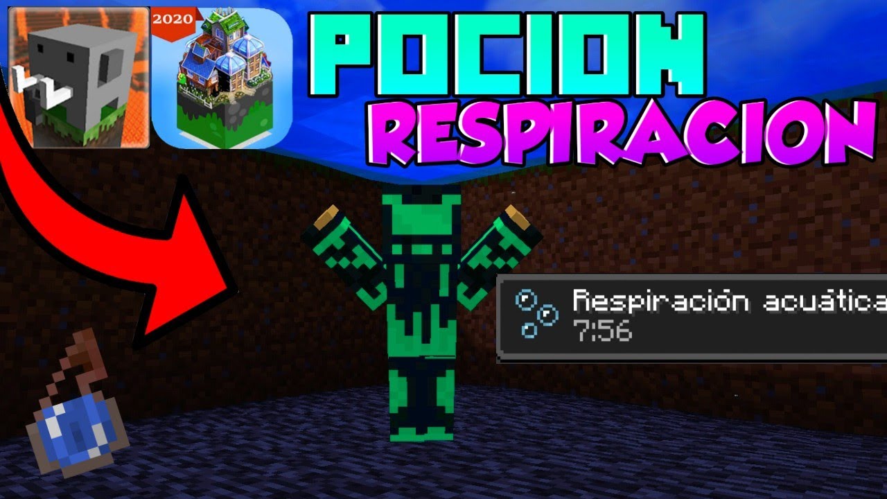 Cómo hacer una POCION de respiración acuatica para Craftsman y