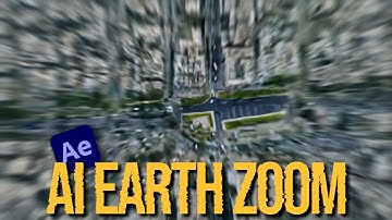 AI Earth Zoom Transition - AI & After Effects (Prompt Included)