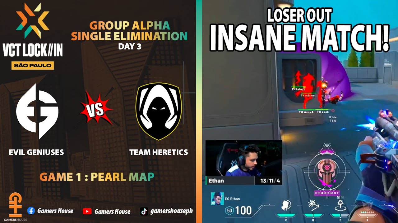 EVIL GENIUSES vs TEAM HERETICS - GAME 1 HIGHLIGHTS | VCT2023 - MAP ...