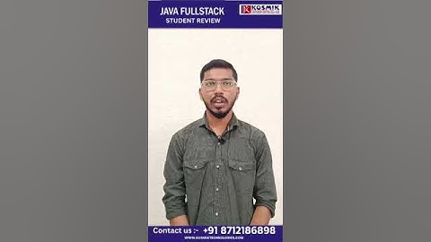 Java Full stack - Student Review Best java fullstack training Institute in KPHB Hyderabad #education