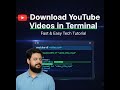 How to Download YouTube Videos Using Terminal Complete Tutorial (Urdu/Hindi)