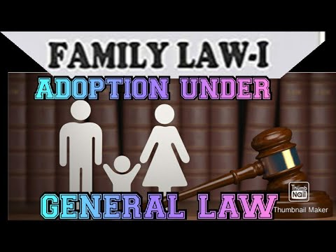 ADOPTION UNDER GENERAL LAW IN MALAYALAM/FAMILY LAW 1/ PART 1/പൊതുനിയമപ്രകാരം ദത്തെടുക്കൽ/കുടുംബനിയമം