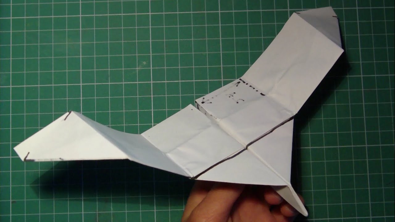 Tutorial Fluttering Seagull Paper Airplane (Takuo Toda)-origami - YouTube