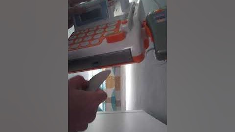how to open a toy cash register without a key.