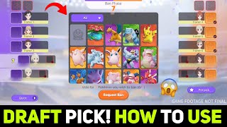 New Draft Mode Explained in Pokemon Unite | How To Use Draft Mode in Pokemon Unite 2024