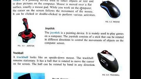 Std 4 Computer Ch-3 Part-1 Identify & List the input Devices