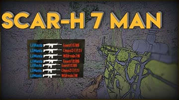 [Bullet Force] INSANE SCAR-H (7 MAN) + TRIPLE COLLAT THROUGH THE SMOKE!