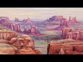 Desert Canyon Landscape Acrylic Painting LIVE Tutorial