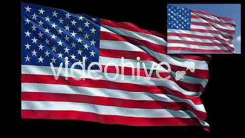 Realistic USA flag | Motion Graphics - Envato elements