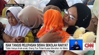 Isak Tangis Warnai Pelepasan Siswa Sekolah Rakyat Di Ponorogo