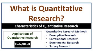 What is Quantitative Research? Methods of Quantitative Research-Uses of Quantitative Research