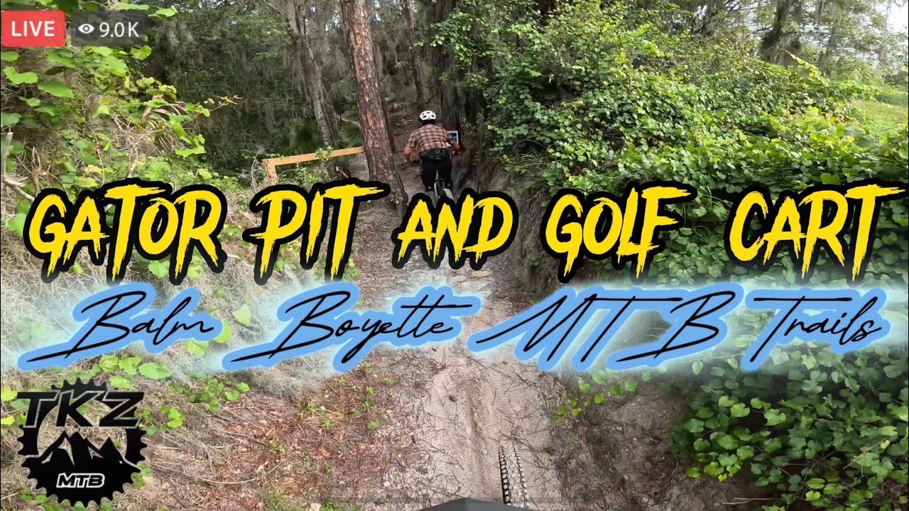 FLORIDA MTB: GATOR PIT & GOLF CART at BALM BOYETTE MTB TRAILS 