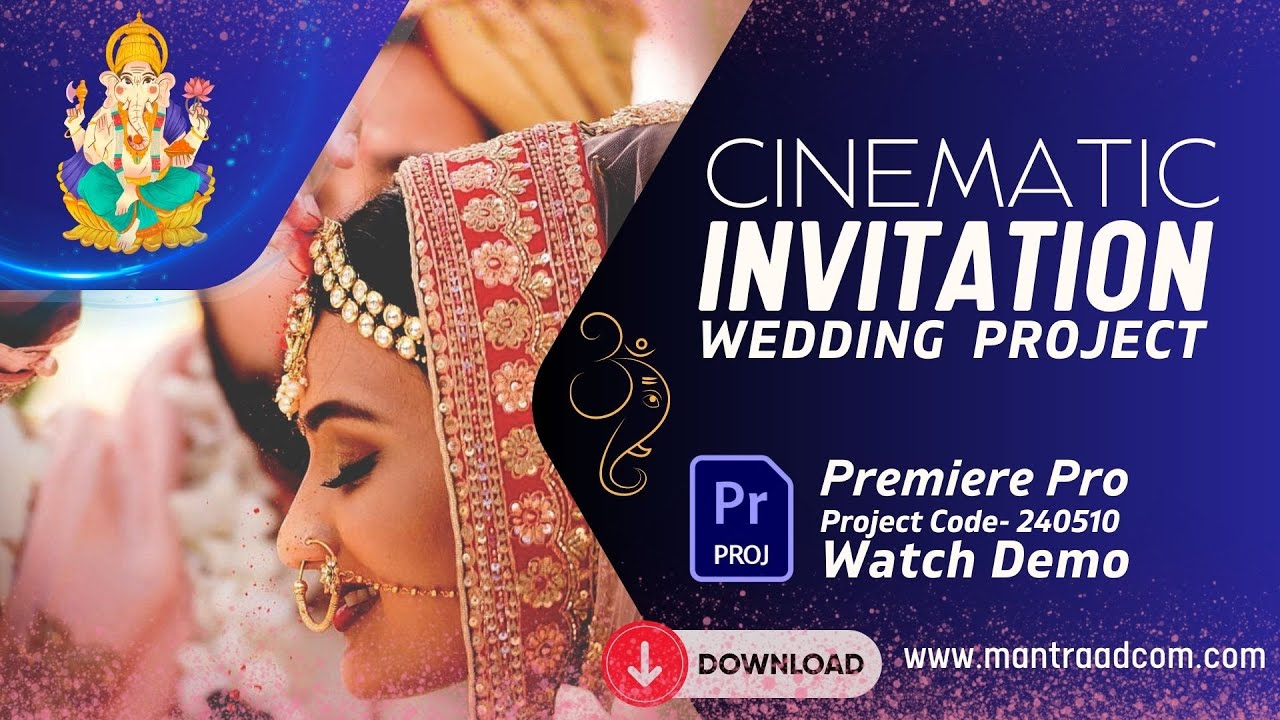 Premiere Pro Wedding Invitation Video Project (Template) Download Now ...