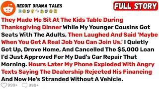 They Made Me Sit At The Kids Table During Thanksgiving Dinner While My... -