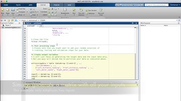 Hands-on tutorial for modelling a Neural Network employing NNTOOL in MATLAB