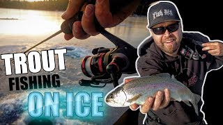 Trout Fishing Tips on ice with Piscifun Honor Spinning reel ft NorthWestMitch Zz