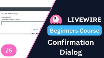 Confirmation Dialog | Laravel Livewire 3 for Beginners EP25
