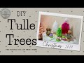 DIY Dollar Tree High End Holiday Tulle Trees | Versatile Tulle Trees For Any Time Of Year