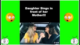 Daughter sings in front of her Mother and Brother. Compilation.  PRICELESS!!