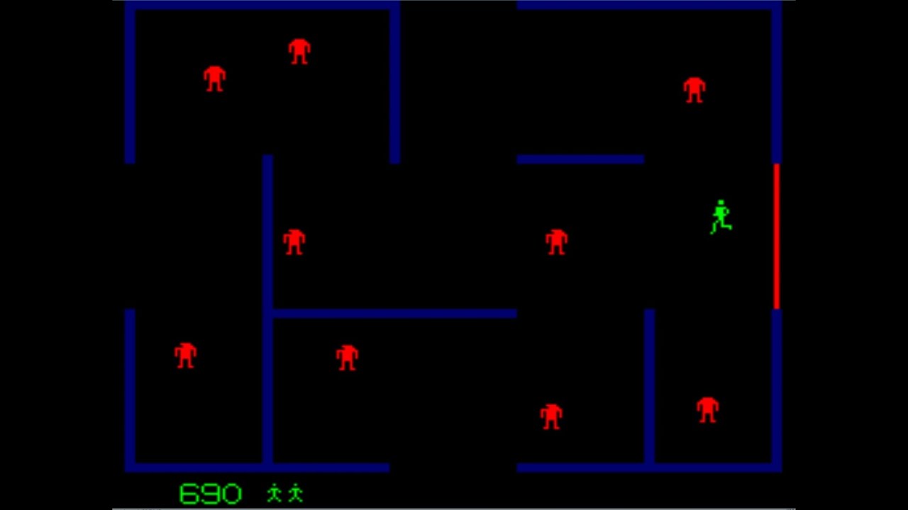 Lukozer Retro Game Review 234 - Berzerk - Arcade Coin-Op - YouTube