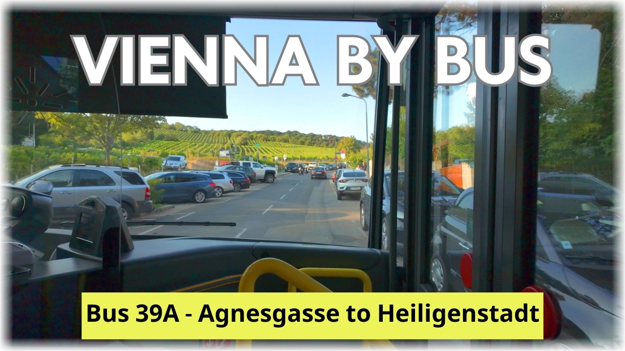 Vienna by Bus 39A 🚍 Agnesgasse to Heiligenstadt