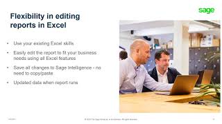 Smart Business Decisions begin with Sage Intelligence (Sage 300 Reporting)