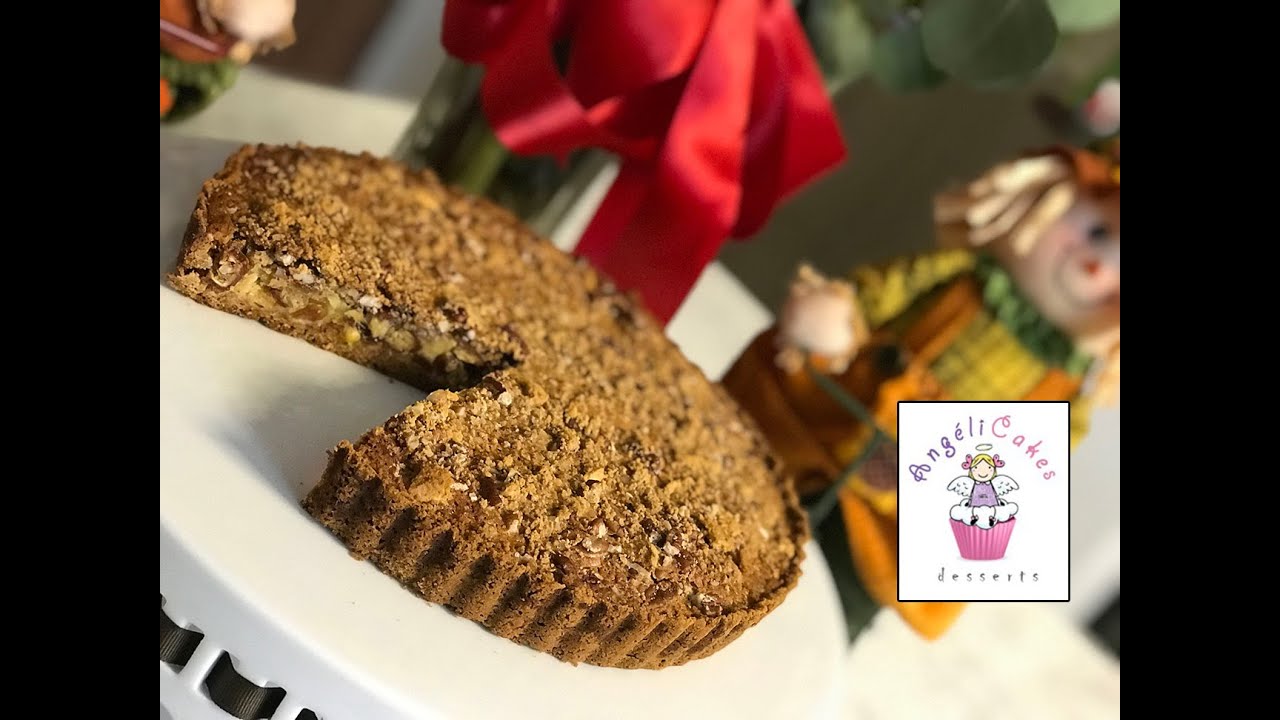 PIE DE DATIL Y NUEZ - FÁCIL Y DELICIOSA RECETA CASERA, MUY OTOÑAL / ANGELICAKES DESSERTS