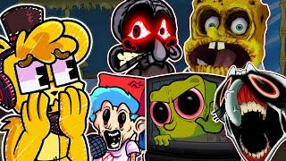 Fnf Mistful Crimson Morning Is Horrifying... Friday Night Funkin Vs Spongebob