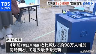 衆院選きょう投開票、“期日前”は過去最多