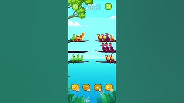 Bird 🐦 sort puzzle Level 10🥳