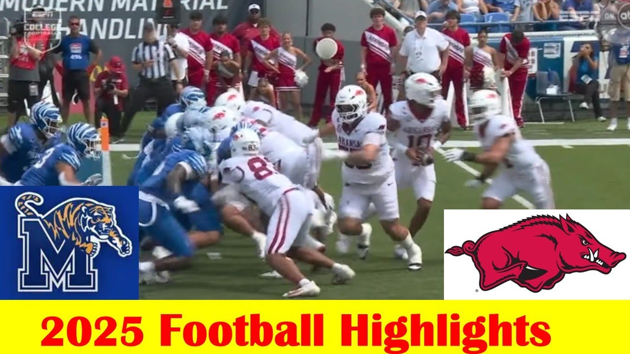 Arkansas vs Memphis Football Game Highlights 9 20 2025