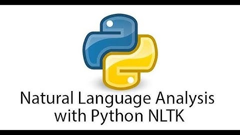 NLTK (Natural Language ToolKit) basics