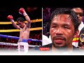 Manny Pacquiao receives standing ovation despite defeat to Yordenis Ugás | Post-fight interview