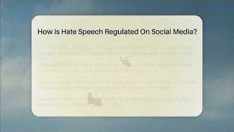 How Is Hate Speech Regulated On Social Media? - International Policy Zone