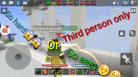 BLOCKMAN GO | Third person only challenge in solo  bedwars
