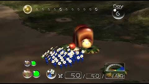 Pikmin 2: Breadbug beach (Plus draining most of the water)