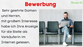 Deutsch lernen | Bewerbung 🔥 Niveau B1 🔥 | Deutsch lernen durch Hören screenshot 3