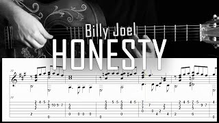 Honesty (Billy Joel) - Fingerstyle guitar -  Arreglo solista con partitura y tablatura