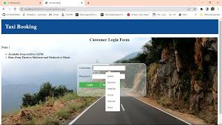 Taxi Booking System with JSP SERVLETS CONTROLLER MYSQL using MVC FRAMEWORK