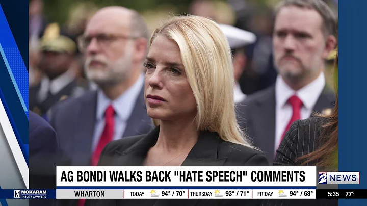 AG Pam Bondi says DOJ will be 'targeting' people who use 'hate speech'