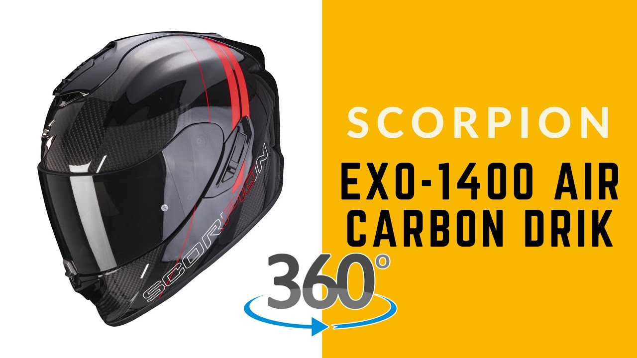Scorpion Exo-1400 Air Carbon Drik - 360° Oram - YouTube
