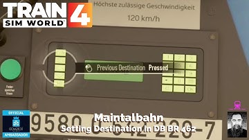 TSW Setting the Destination Passenger Information System on DB BR 642 on Maintalbahn