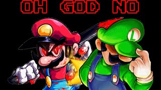 FNF Oh God No but Devil Mario vs Luigi (Part 1)