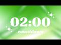 2 Minute Countdown Timer | No Music | Bell Sound