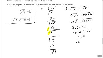 Simplifying a product and quotient involving square roots of negative numbers