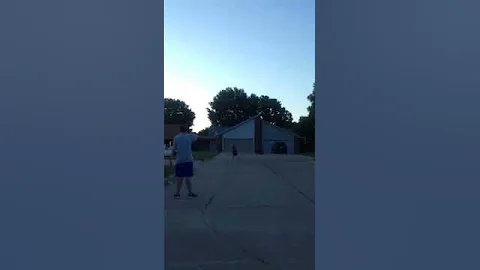 Kid hit can with football