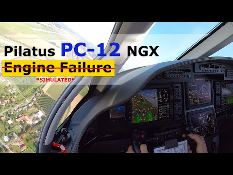 Pilatus PC-12 NGX Engine Failure *Simulated*