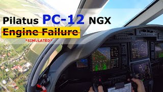 Pilatus PC-12 NGX Engine Failure *Simulated*
